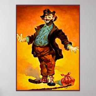 Affiche de clown peignant 14