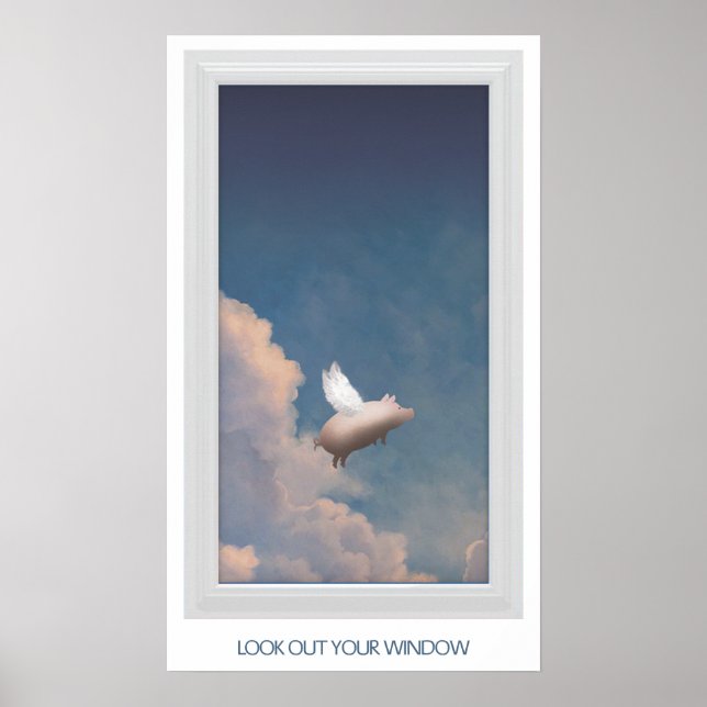 affiche de cochon volant (Devant)