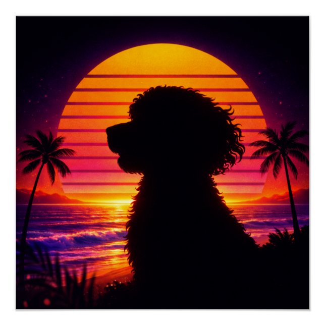 Affiche de Cockapoo - Cadeau Rétro pour Amateur de (Devant)