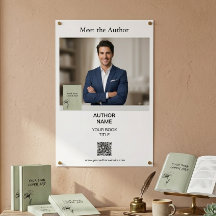 Affiche de code QR pour la couverture du livre de