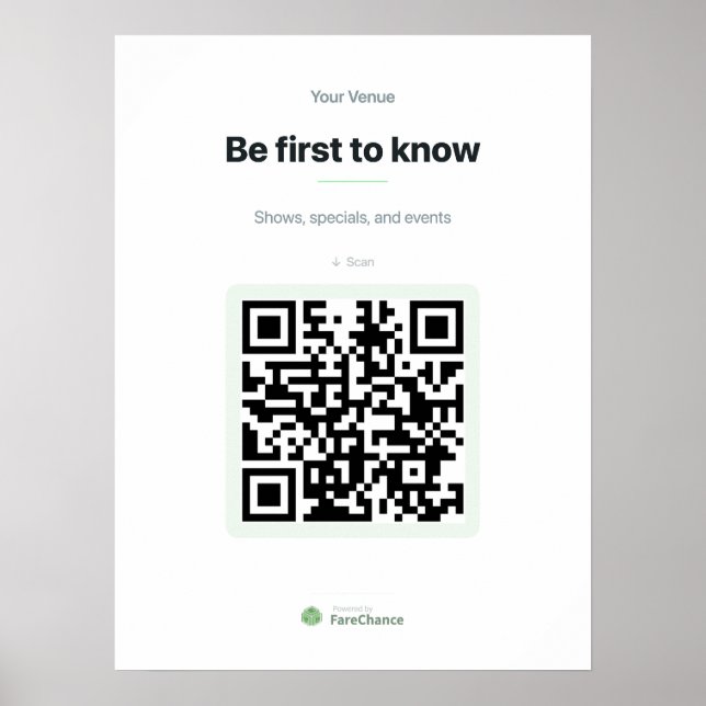 Affiche de code QR pour restaurants et magasins, 1 (Devant)