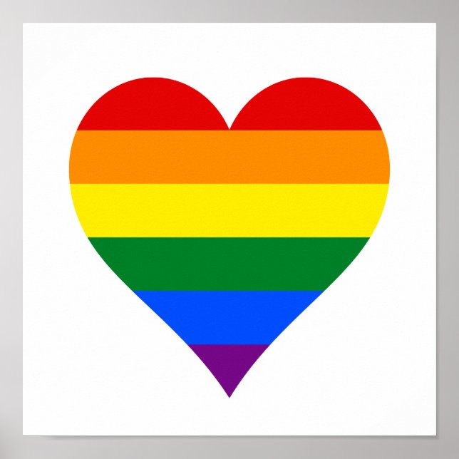 Affiche de coeur LGBT (Devant)