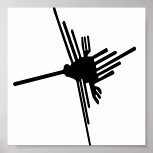 Affiche de colibri de Nazca