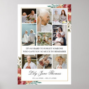 Affiche de collage de photos de souvenir pour cond