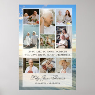 Affiche de collage photo de souvenir Sympathie fun