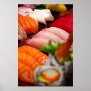 Affiche de collection de sushi du Japon