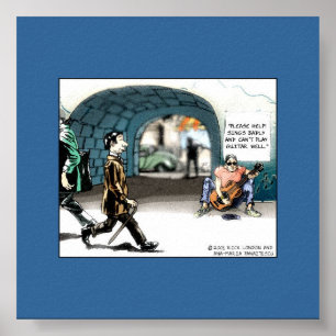 Affiche de collection drôle de cartoon "Mauvais Gu