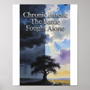 Affiche de combat contre la maladie chronique mené