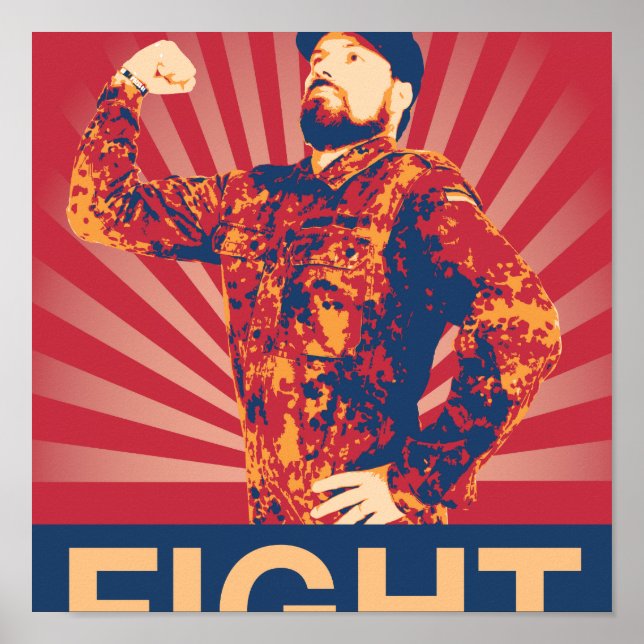 Affiche de combat de Bruce (Devant)