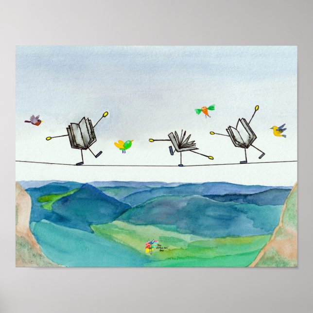 Affiche de comptable Artiste sur une corde raide É (Devant)