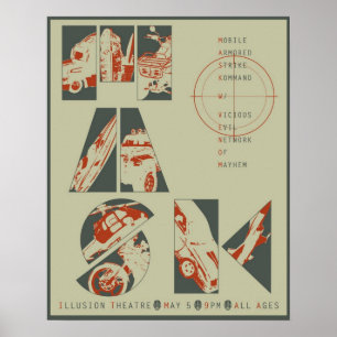 Affiche de concert de masque #3