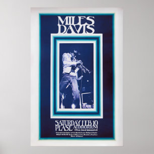 Affiche de concert de Miles Davis Impression de mu
