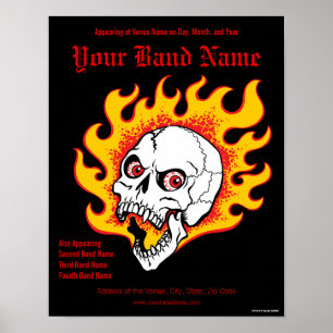 Affiche de concert personnalisable