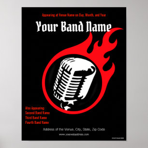 Affiche de concert personnalisable