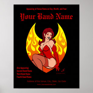 Affiche de concert personnalisable