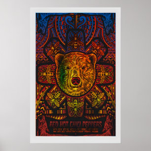 Affiche de concert RHCP REPRODUCTION Impression ar