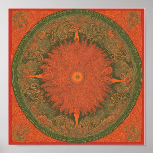 affiche de concert, rock psychédélique, paisley, r (Devant)