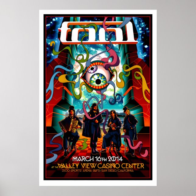 Affiche de concert Tool Gig Poster Matte. San Dieg (Devant)