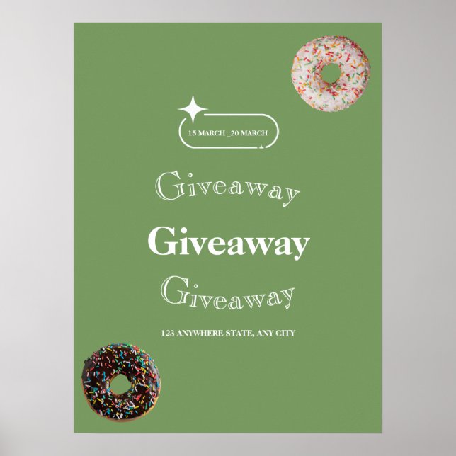 Affiche de concours, Affiche de concours sur les m (Devant)