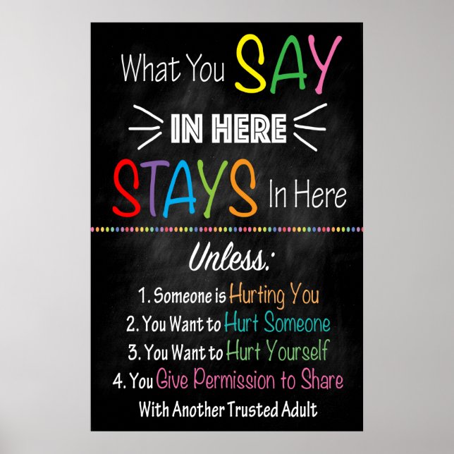 Affiche de confidentialité du bureau de conseil (Devant)