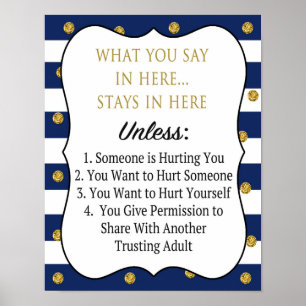 Affiche de confidentialité professionnelle