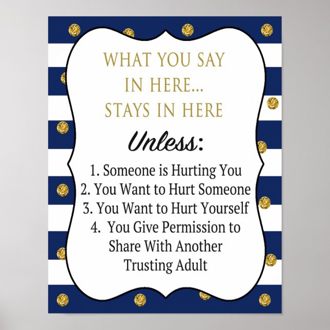 Affiche de confidentialité professionnelle (Devant)