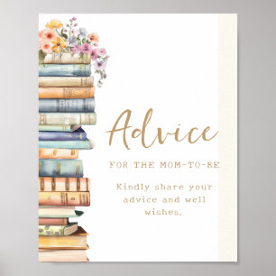 Affiche de conseils sur le thème du livre