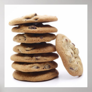 Affiche de cookies aux pépites de chocolat