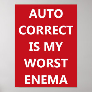 Affiche de correction automatique