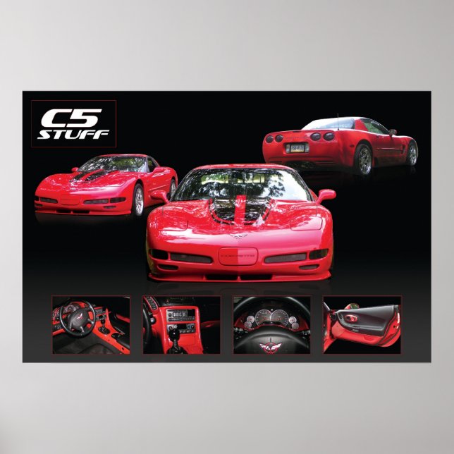 Affiche de corvette C5 (Devant)
