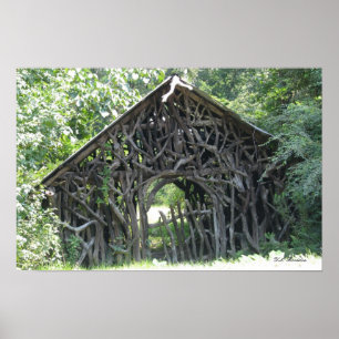 Affiche de cottage de vigne