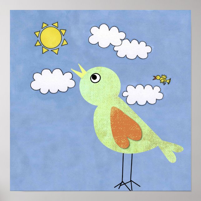 affiche de coucher de soleil (Devant)