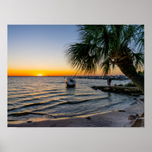 Affiche de coucher de soleil à Gulf Breeze Floride
