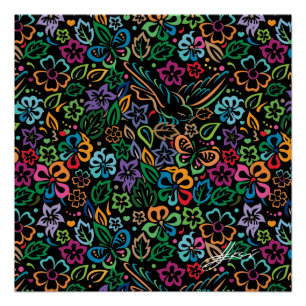 Affiche de couleur de vie