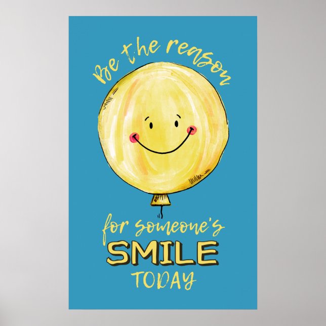 Affiche de couleur personnalisée «Be The Reason» (Devant)