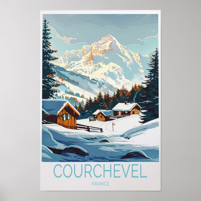 Affiche de Courchevel France (Devant)