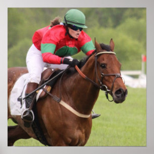 Affiche de course de cheval