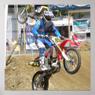 Affiche de course de motocross
