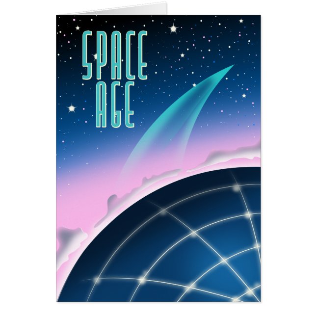affiche de course spatiale des années 80 (Devant)