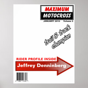 Affiche de couverture du magazine Dirt Bike Motocr