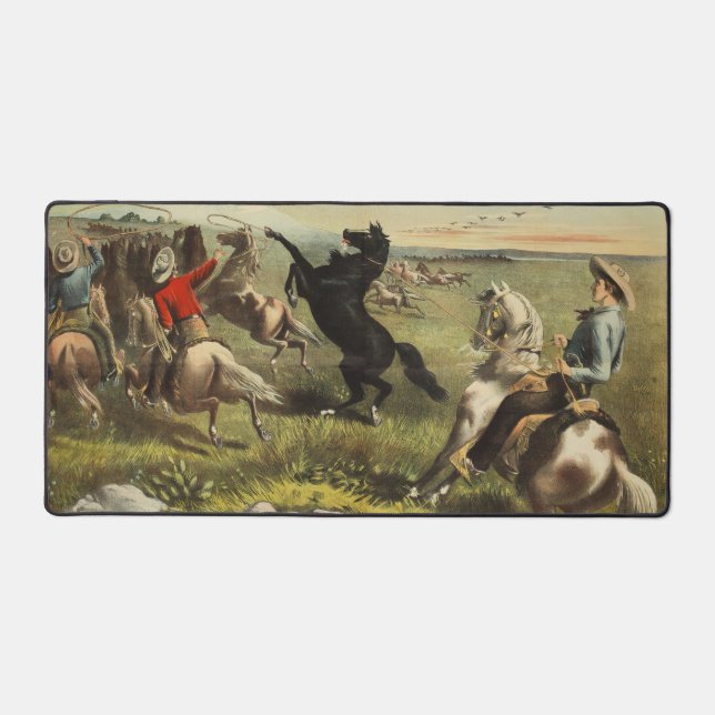 Affiche de cow-boy de l'Ouest sauvage de Buffalo B (Recto)