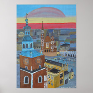Affiche de Cracovie Pologne