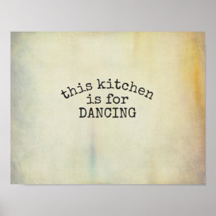 affiche de cuisine citation style vintage