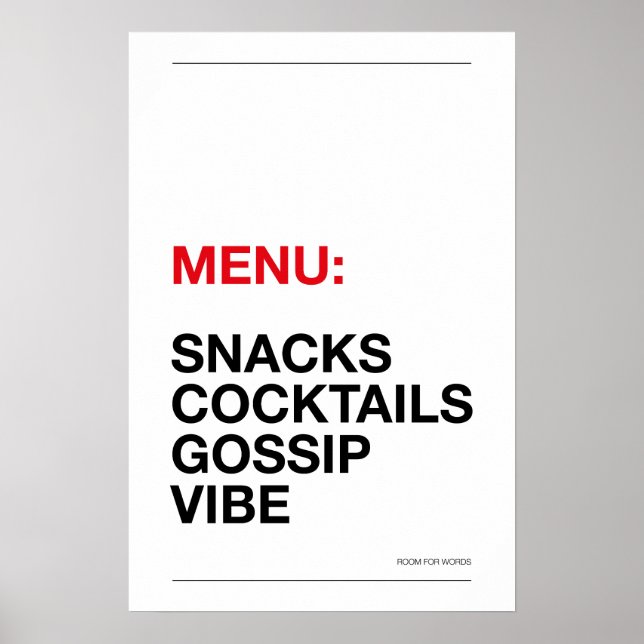 AFFICHE DE CUISINE : EN-CAS – Affiche de cuisine d (Devant)