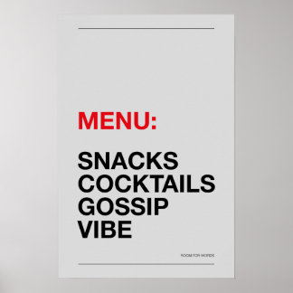 AFFICHE DE CUISINE : EN-CAS – Affiche de cuisine d