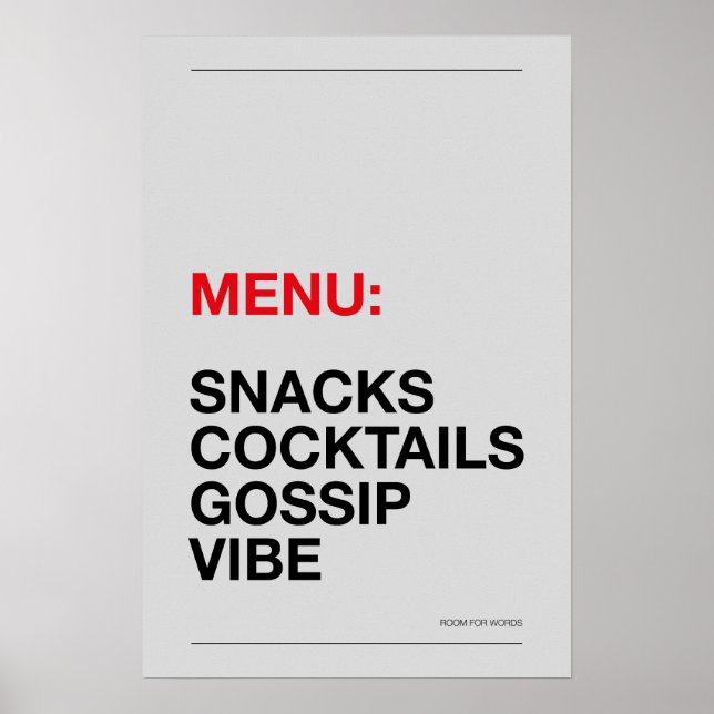 AFFICHE DE CUISINE : EN-CAS – Affiche de cuisine d (Devant)