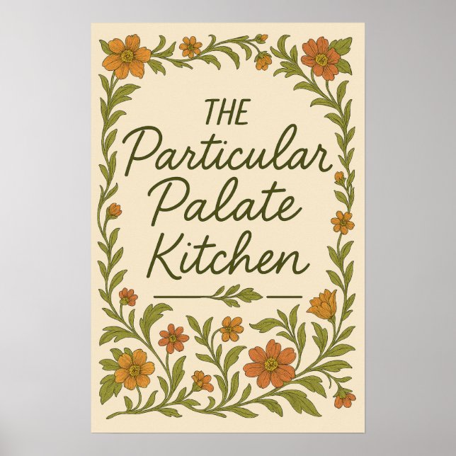 Affiche de cuisine impertinente pour palais exigea (Devant)