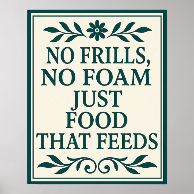 Affiche de cuisine Sassy Kitchen sans fioritures n (Devant)