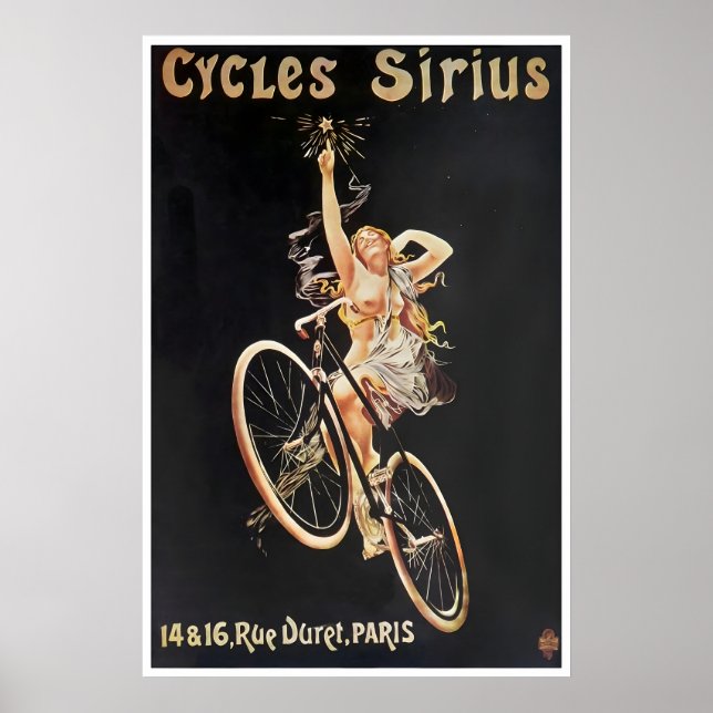 Affiche de cyclisme d'art de cyclisme Cycles Siriu (Devant)