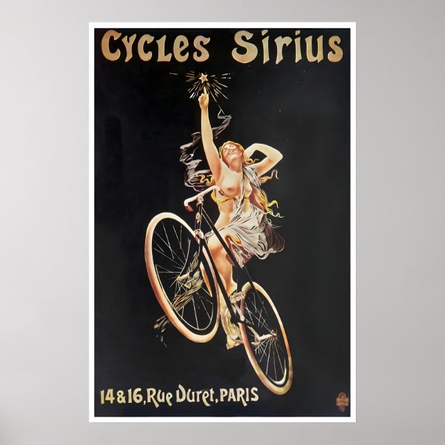 Affiche de cyclisme d'art de cyclisme Cycles Siriu (Devant)